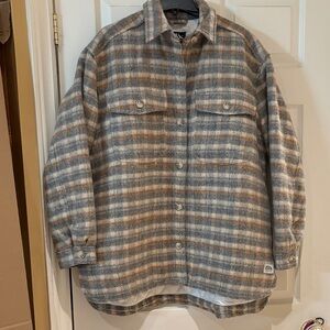 BNWT Eddie Bauer Wool-Mixed Insulated Peninsula Shirt Jacket